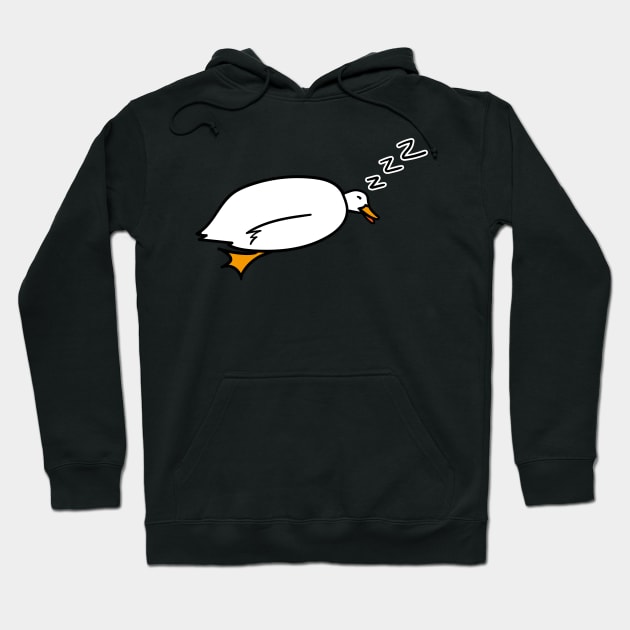 Duck Lover's Duckling Cute Sleeping Hoodie by MoreThanThat